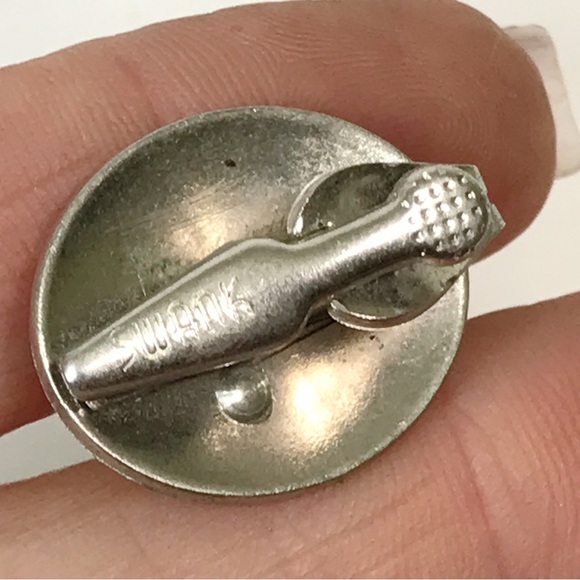 Vintage Swank Tie Clip with Horseshoe Equestrian Gold Silver Tone Men's Vintage - Picture 8 of 11